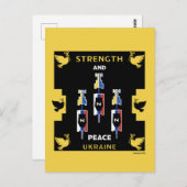 Sieg des ukrainischen Krieges Postkarte (Vorne/Hinten)