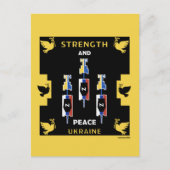 Sieg des ukrainischen Krieges Postkarte (Vorderseite)