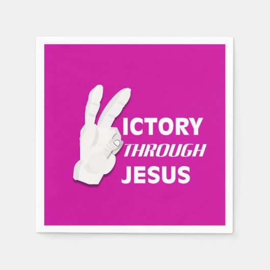 Sieg durch Jesus II Serviette (Vorderseite)