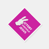 Sieg durch Jesus II Serviette (Ecke)