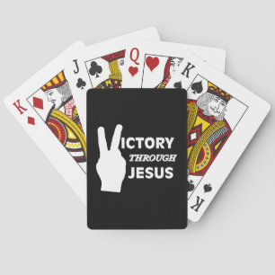 Sieg durch Jesus Playing Card Deck Spielkarten