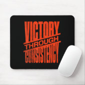 Sieg durch Konsistenz Motivationsinspiration Mousepad (Mit Mouse)