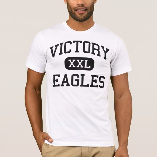 Sieg - Eagles - hoch - Clarksburg West Virginia T-Shirt (Vorderseite)