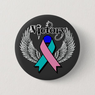Sieg-Flügel - Schilddrüsenkrebs Button