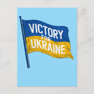 Sieg für die Ukraine-Flagge, proukrainische Patrio Postkarte