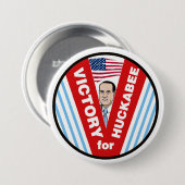 Sieg für Huckabee 2016 Button (Vorne & Hinten)