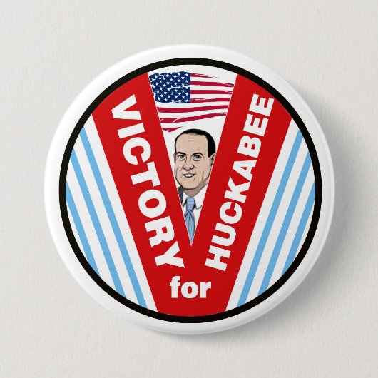 Sieg für Huckabee 2016 Button (Vorderseite)