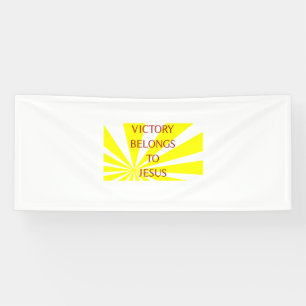 Sieg gehört Jesus Banner