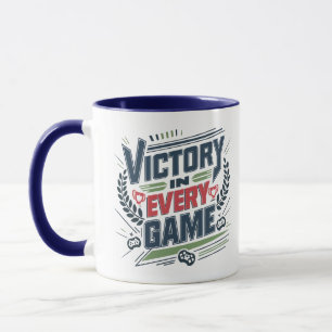 Sieg in jedem Spiel, Gamer-Tasse Tasse