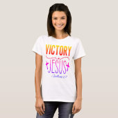 Sieg in Jesus Christlich T-Shirt (Vorne ganz)