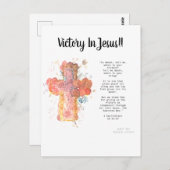 Sieg in Jesus Postcard Postkarte (Vorne/Hinten)