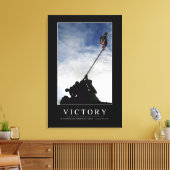 Sieg: inspirierendes Zitat Leinwanddruck (Insitu (Wohnzimmer))