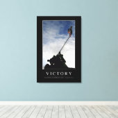 Sieg: inspirierendes Zitat Leinwanddruck (Insitu (Holzboden))