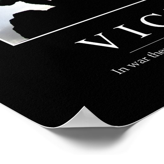 Sieg: inspirierendes Zitat Poster (Ecke)