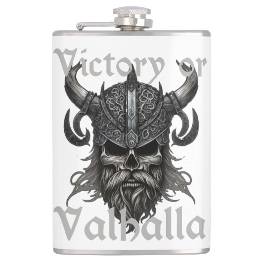 Sieg oder Valhalla Flachmann (Vorderseite)
