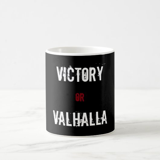 Sieg oder Valhalla-Geschenk Kaffeetasse (Mittel)