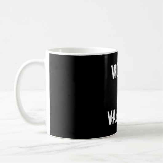 Sieg oder Valhalla-Geschenk Kaffeetasse (Links)