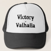 Sieg oder Valhalla-Geschenk Truckerkappe (Vorderseite)