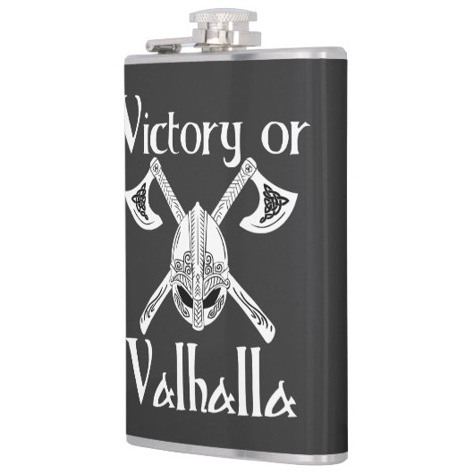 Sieg oder Valhalla - Helm und Ax Flachmann (Links)