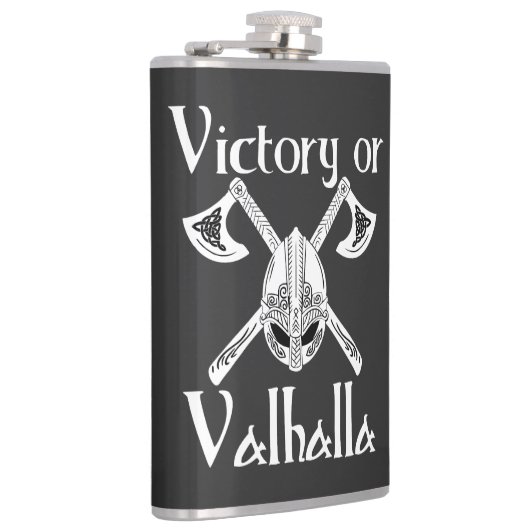 Sieg oder Valhalla - Helm und Ax Flachmann (Rechts)