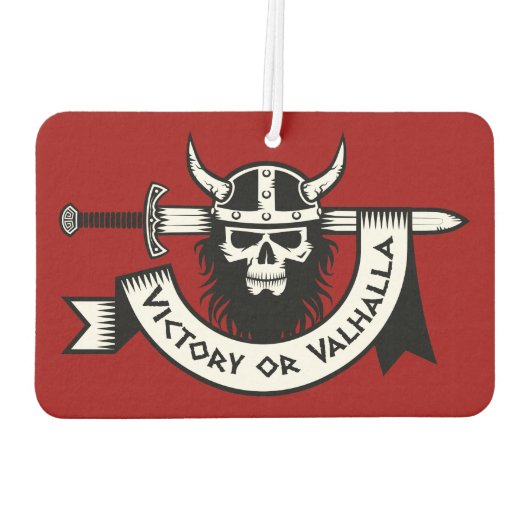 Sieg oder Valhalla Viking Autolufterfrischer (Rückseite)