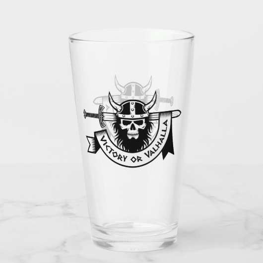 Sieg oder Valhalla Viking Glas (Rückseite)