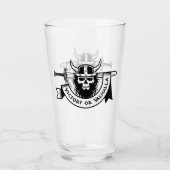 Sieg oder Valhalla Viking Glas (Vorderseite)