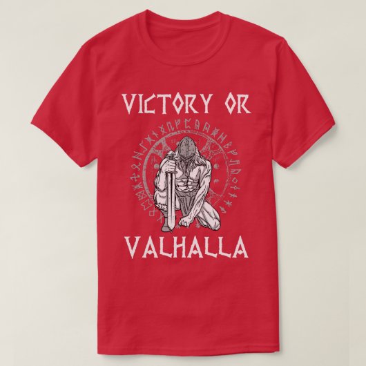 Sieg oder Valhalla Viking T-Shirt (Design vorne)