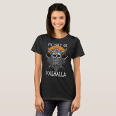 Sieg oder Valhalla Viking Warrior Norsemen T-Shirt (Vorne ganz)