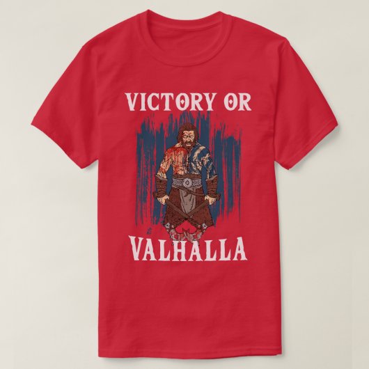Sieg oder Walhalla Wikinger 4 T-Shirt (Design vorne)