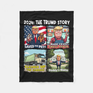 Sieg Trump 2024 Größtes Comebyck Amtsantritt  Fleecedecke
