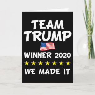 Sieg Trump Präsident Wahlfeier Karte