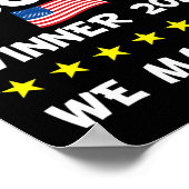 Sieg Trump Präsident Wahlfeier Poster (Ecke)