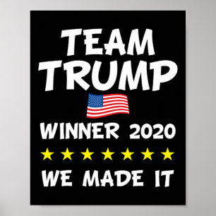 Sieg Trump Präsident Wahlfeier  Poster