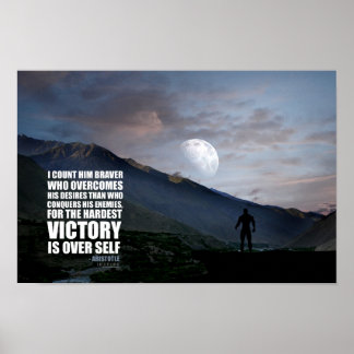 Sieg über Selbstplakat Poster