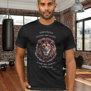 Sieg und mächtiger König der Schöpfung Löwe T-Shirt