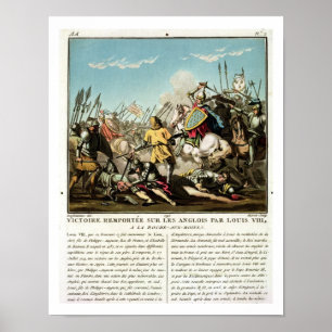 Sieg von Louis VIII (118) über die Engländer Poster