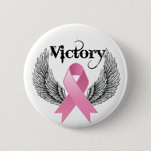 Sieg Wings Brustkrebs Button