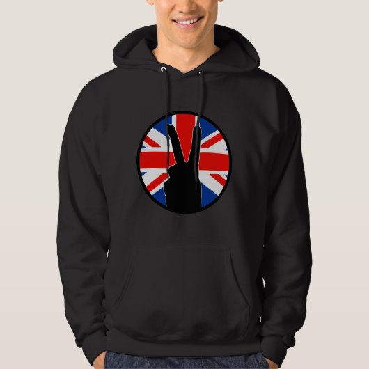 Sieg-Zeichen (britisch) Hoodie (Vorderseite)