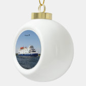Siegball oder Schneeflocke Keramik Kugel-Ornament (Rechts)