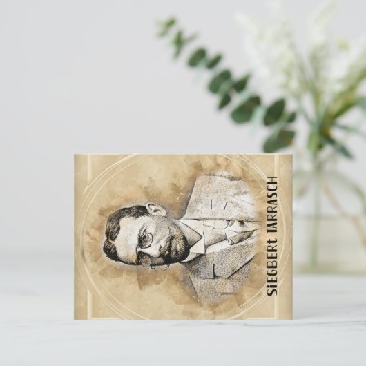 Siegbert Tarrasch Chess Player Postkarte (Stehend Vorderseite)