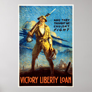 Siege-Liberty-Darlehen Amerika Propaganda des Welt Poster