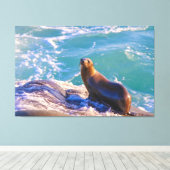 Siegel 1 - Was Sie sich ansehen! Leinwanddruck (Insitu (Holzboden))