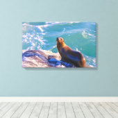 Siegel 2 - Sie sehen mich noch an! Leinwanddruck (Insitu (Holzboden))