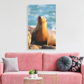 Siegel 3 - Ich sehe dich nicht sehen ! Leinwanddruck (Insitu (Wohnzimmer))