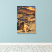 Siegel 5 - Sie können mich hier sehen! Leinwanddruck (Insitu (Holzboden))