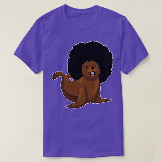 Siegel Afro Haairs T-Shirt (Design vorne)