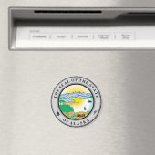Siegel Alaska Staat USA Magnet (In Situ (Geschirrspüler))