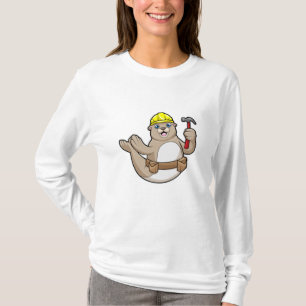 Siegel als Carpenter mit Hammer & Hat T-Shirt