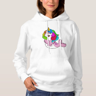 Siegel als Einhorn Hoodie